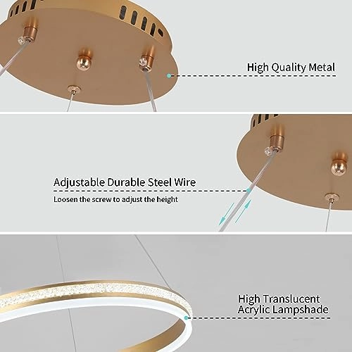 Modern LED Chandelier - 3000K-6000K Dimmable