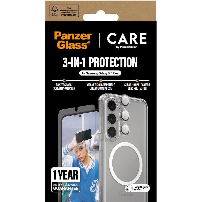 Privacy Screen Protector + Urban Combat Case + Hoops Camera Lens Protector Smartphone Case for Samsung Galaxy S25 Ultra