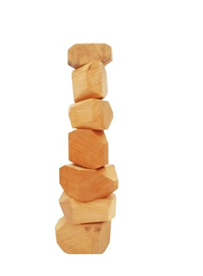 Wooden Stone Balancing Blocks - 10 pcs