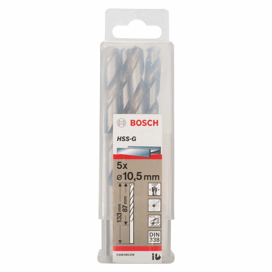 HSS-G Metal Drill Bit - 5 piece(s)