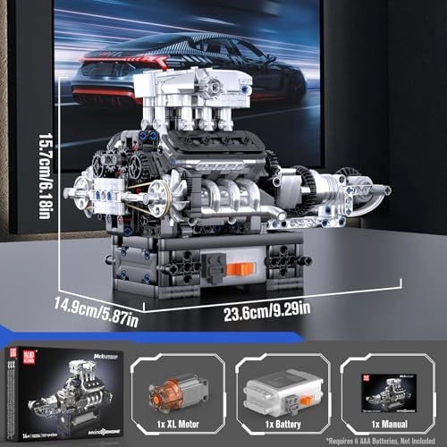 V8 Engine Model kit STEM - 8 years+ 737 pieces