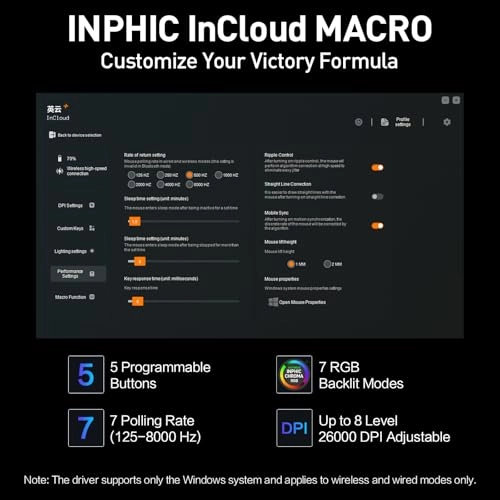 IN10P Tri-mode Gaming Mouse - Bluetooth