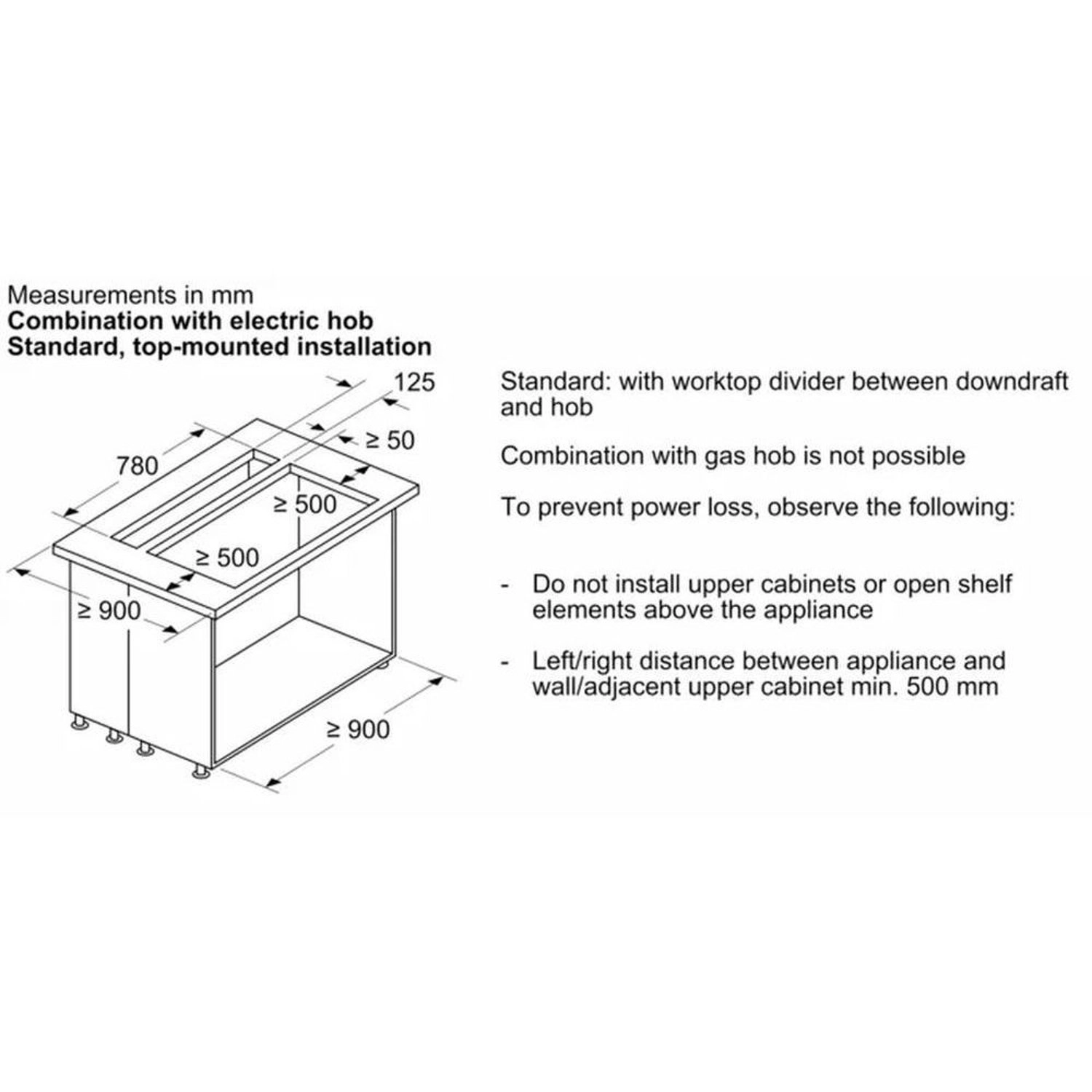 iQ700 - 501 cubic metre per hour 800 millimeter