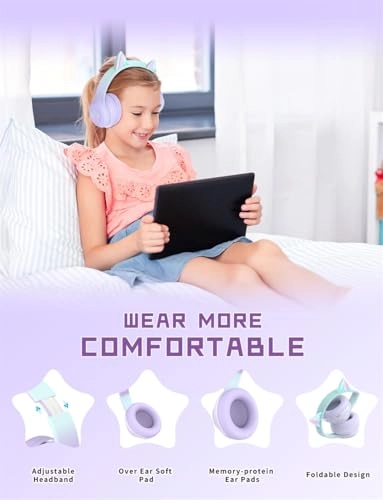 Cat Ear Kids Bluetooth Headphones Wireless Headphone