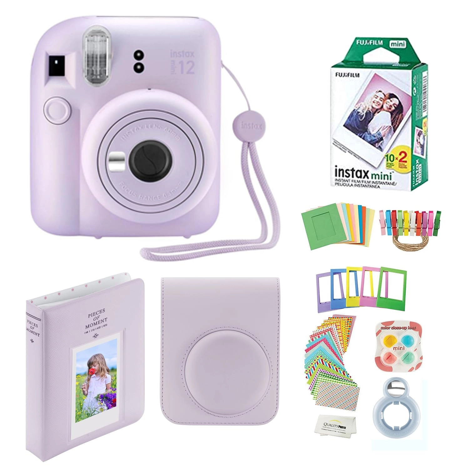 INSTAX MINI 12 - Purple Bundle