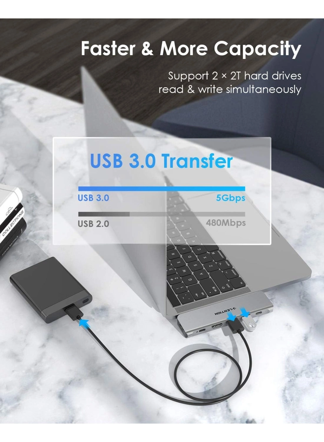 USB C Hub - USB 3.0 4K