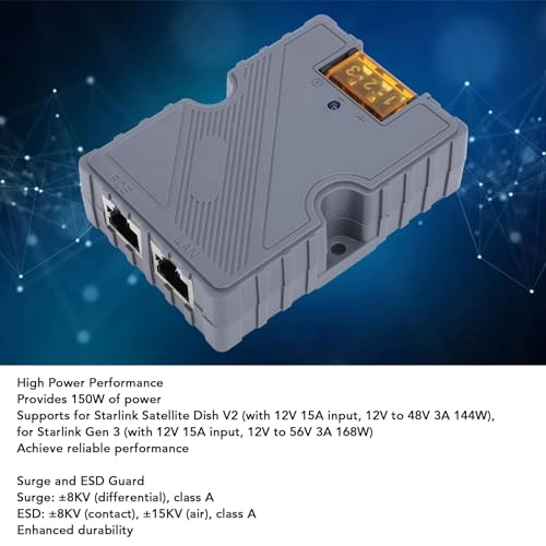 GigE Passive PoE Injector - DC48–57V 150W 10/100/1000M