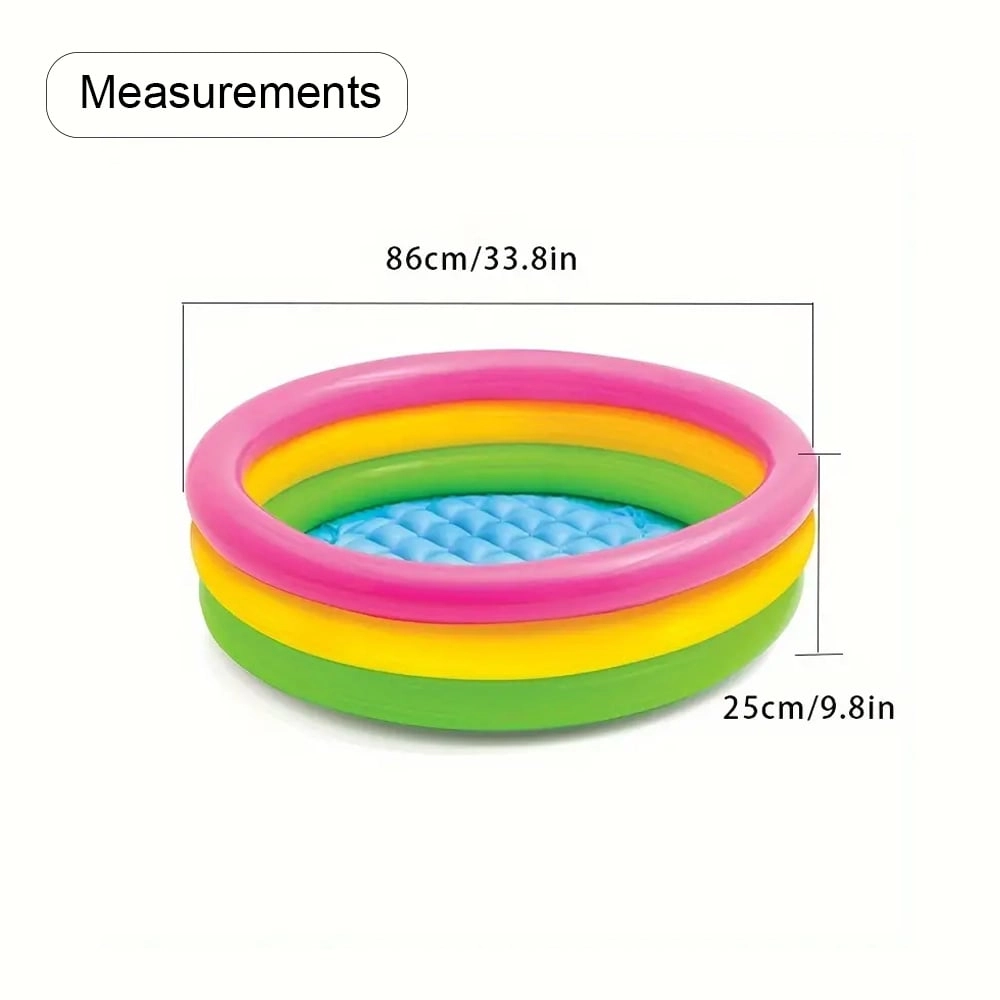 Round Inflatable Swimming Pool - 86x25 CM
