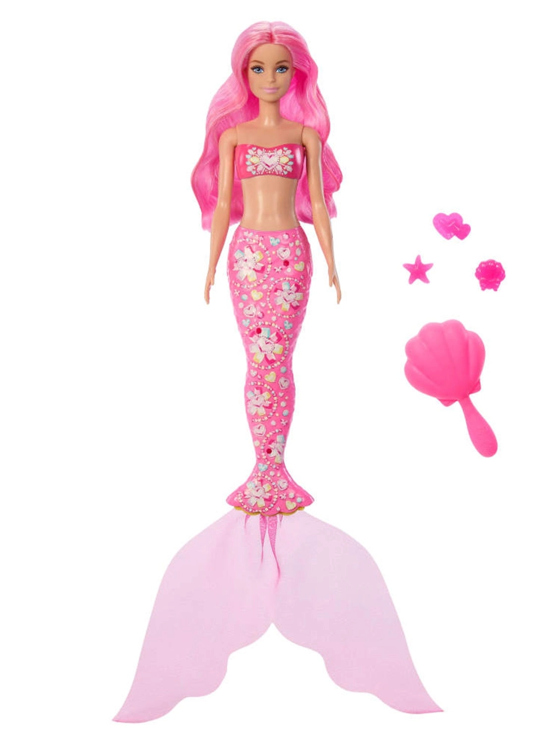 Barbie Color Reveal Mermaid - 6 Surprises Color Change Charms Ages 3+