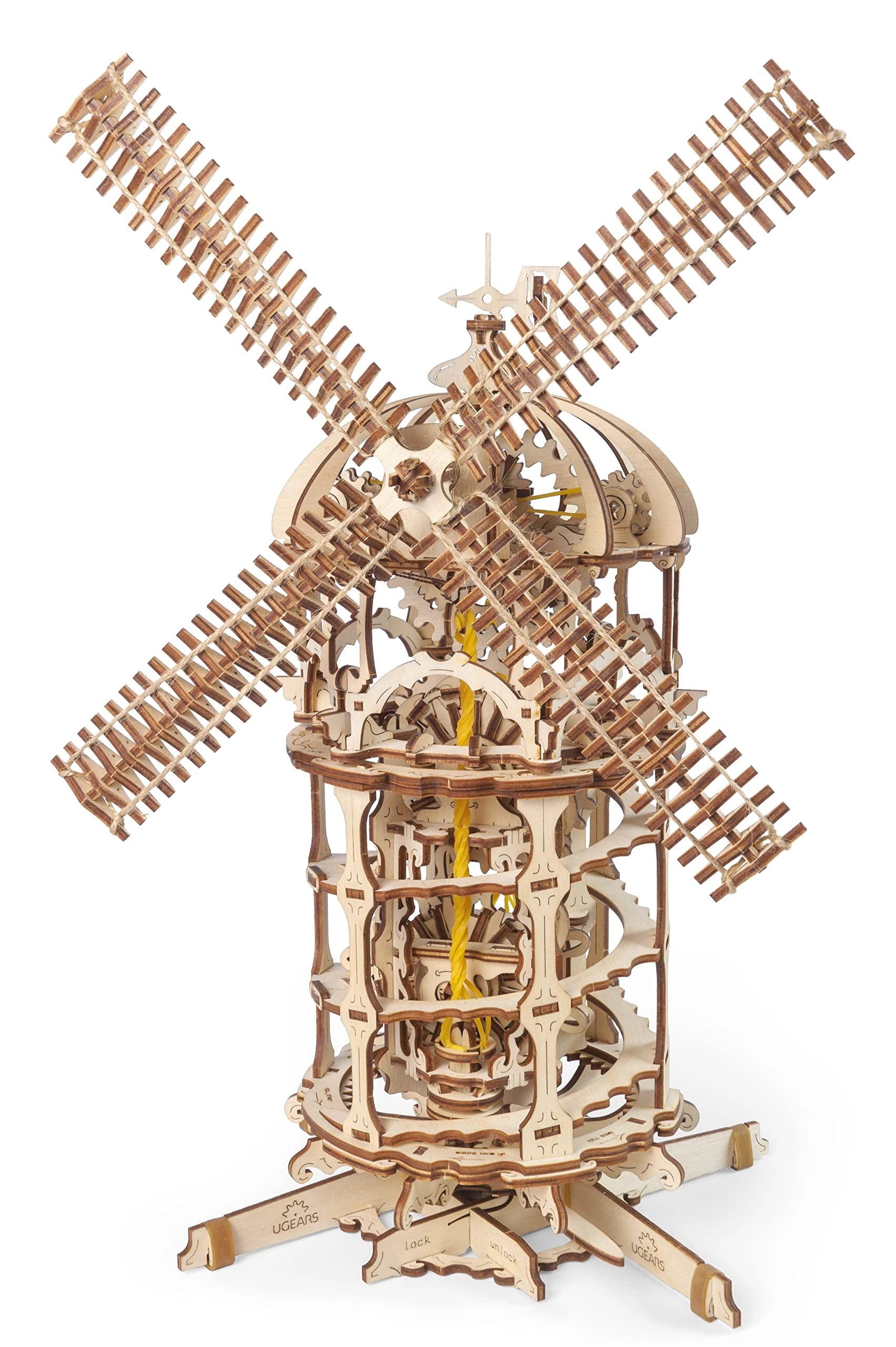 UGears Tower Windmill 3D Puzzle - 585 pcs