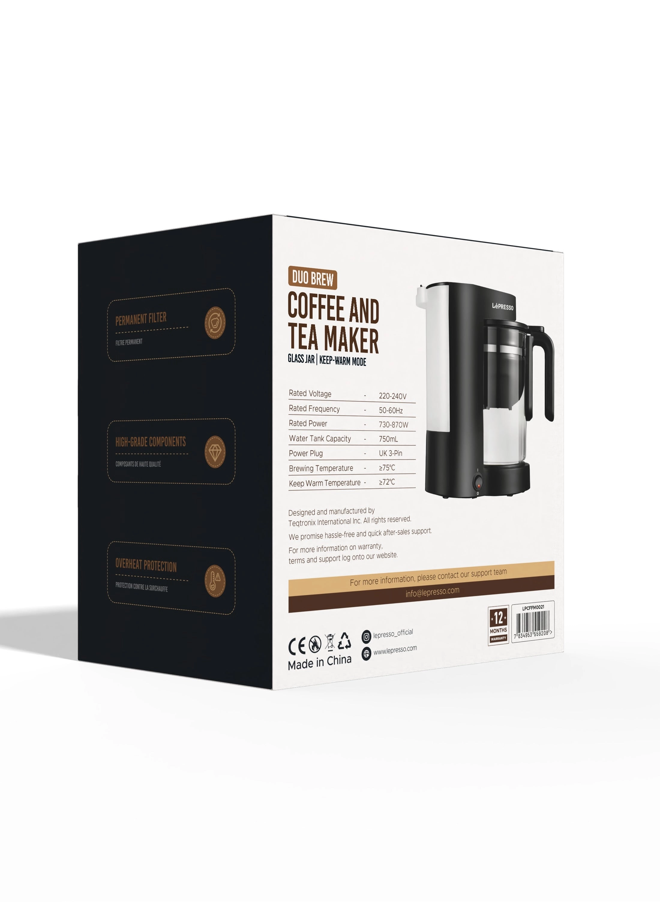 2-in-1 Coffee & Tea Maker LPCFFM0021