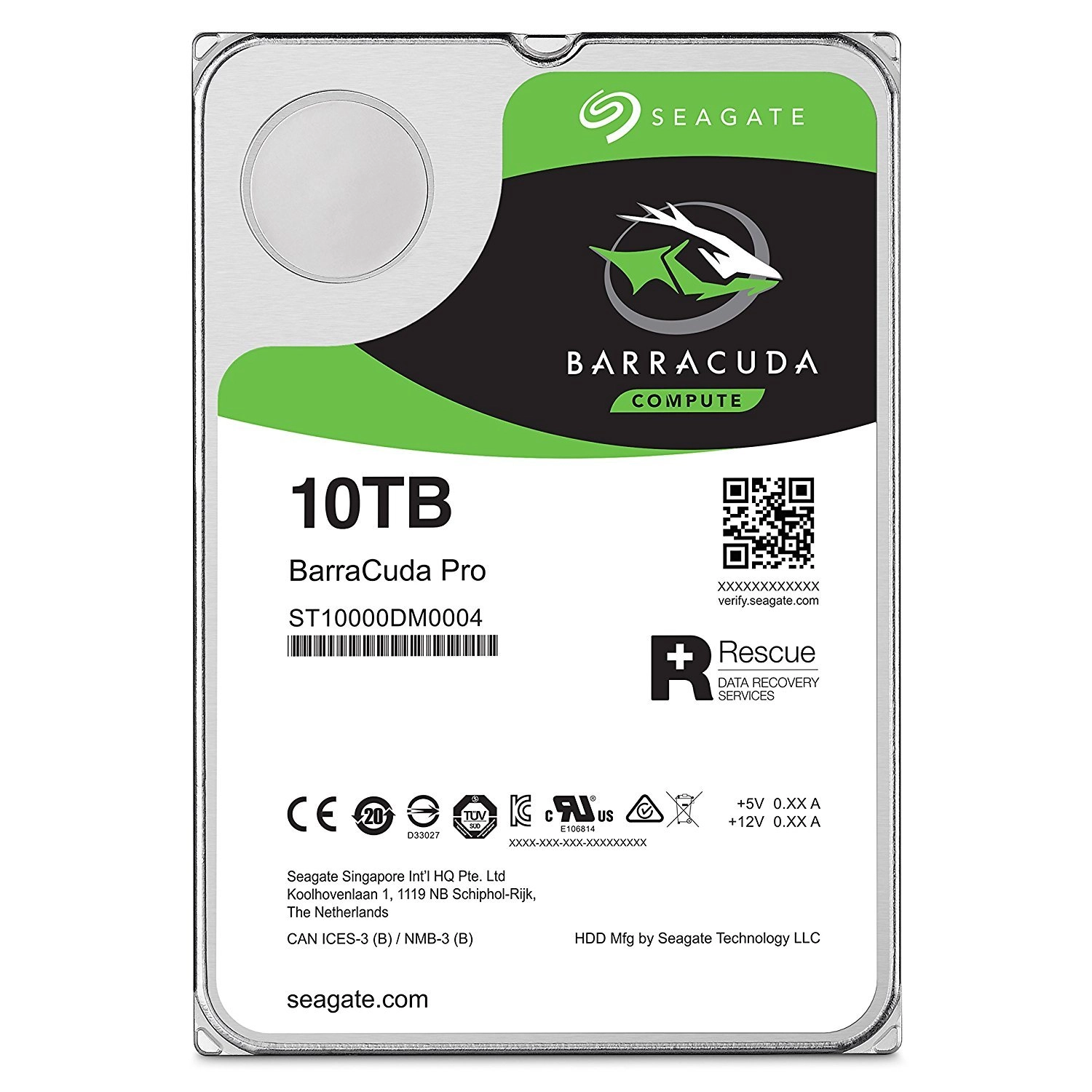 Seagate BarraCuda Pro 3.5" 7200rpm 256MB SATA 6Gb/s (ST10000DM0004) - 10TB