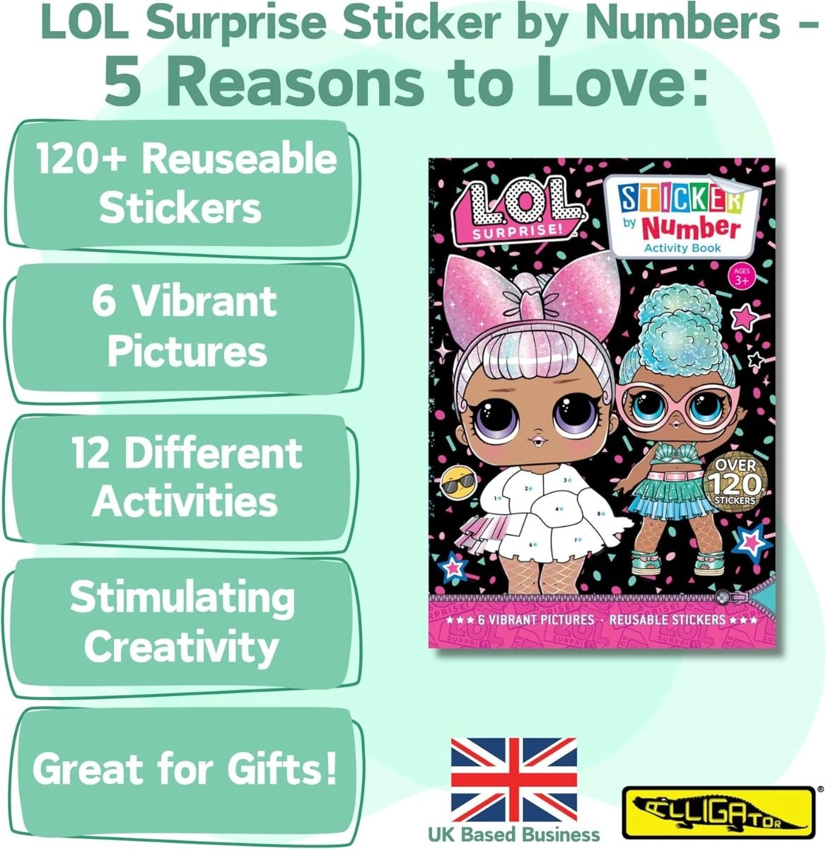 LOL Surprise Activity Sticker Book 120 pcs