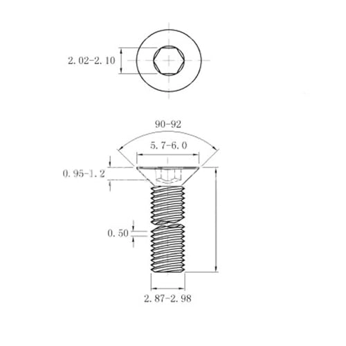 Hexagon Socket Head Cap Screw Nut Set - 6/8/10/12/16/20mm M3