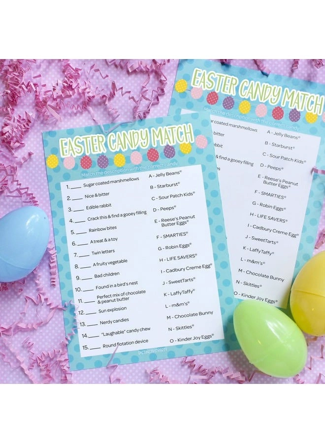 Easter Candy Match - 25 Player Cards
