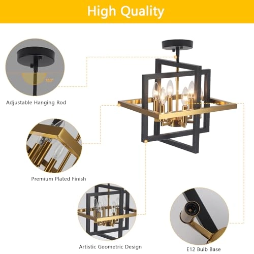 Geometric Pendant Light - 15" - 55.9"