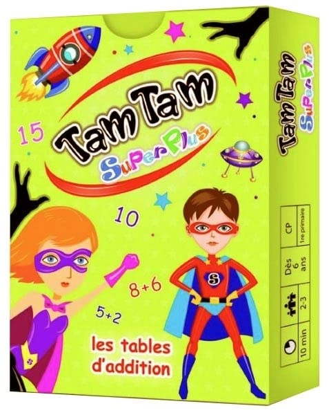 Tam Tam Safari CP Level 1 + SuperPlus Addition Tables + Wooden Bookmark Ruler - 6+ years