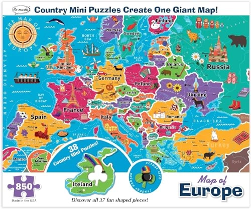 Re-Marks Map of The World Puzzle - 850 pcs