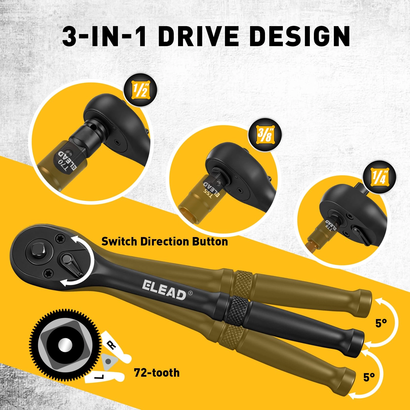 Torx Bit Socket Set - 37-Piece 5 Inches