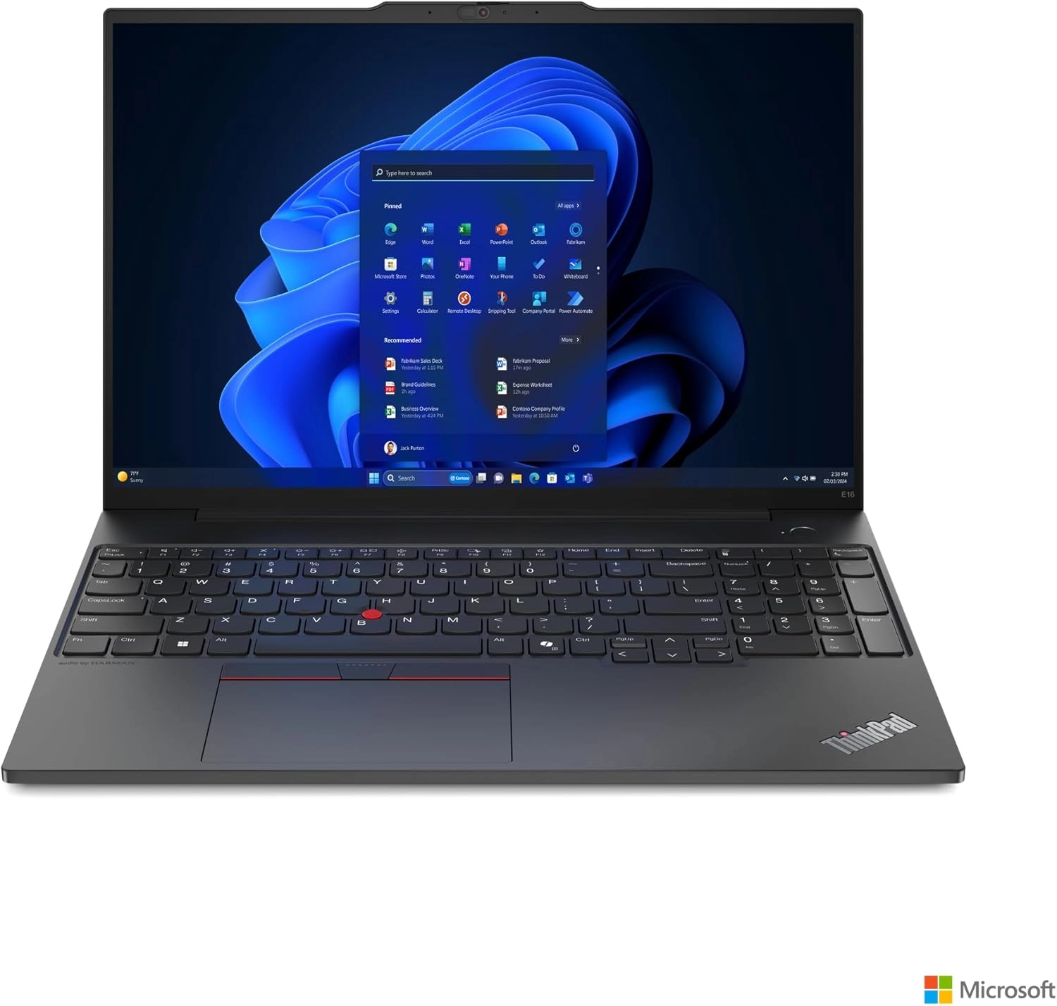 ThinkPad E16 G2 - 16'' Ultra 7-155H 16GB DDR5 1TB SSD + 7-in-1 USB Hub + Wireless Mouse + Bag + Antivirus + Mouse Pad