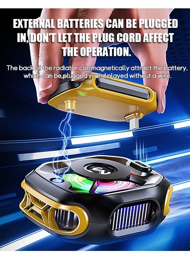 Wireless Magnetic Phone Cooler - 2000 mAh Battery Display Portable