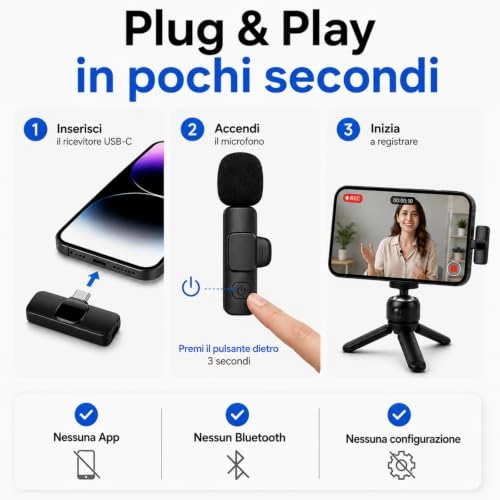 Wireless Lavalier USB Microphone