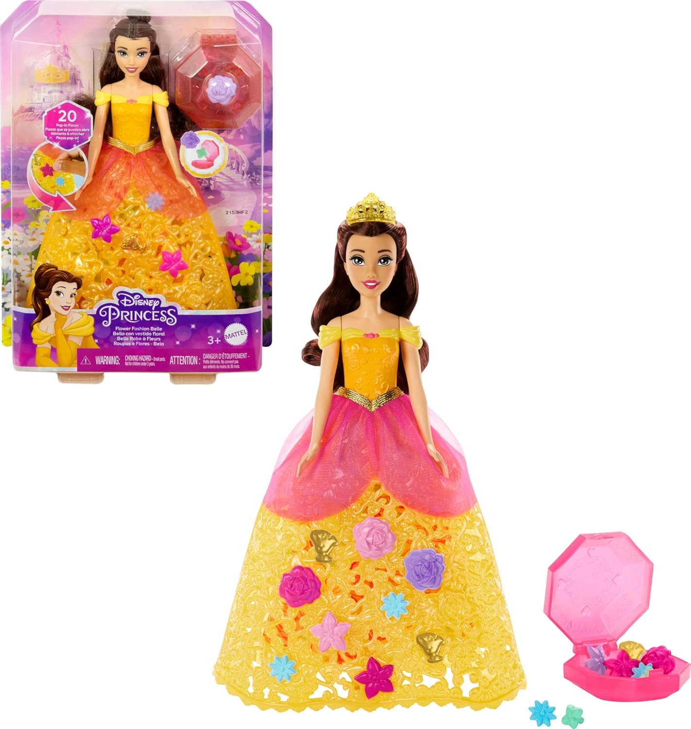 Mattel Belle Fashion Doll - Plastic Ballgown