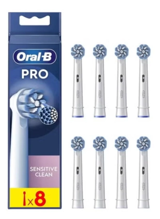 Sensitive Clean - Pack of 8 Extra Soft Bristles