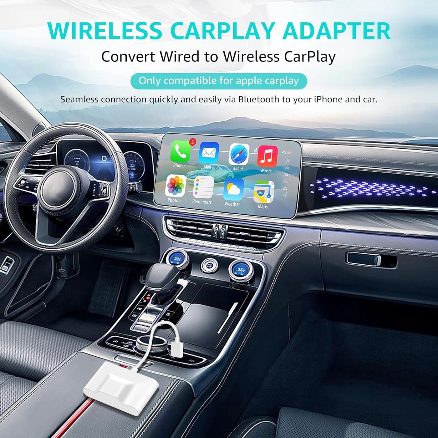 XM-1 - Wireless CarPlay Adapter Plug and Play