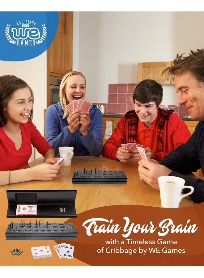 Cribbage Board - Wooden Black Stained 3 Track