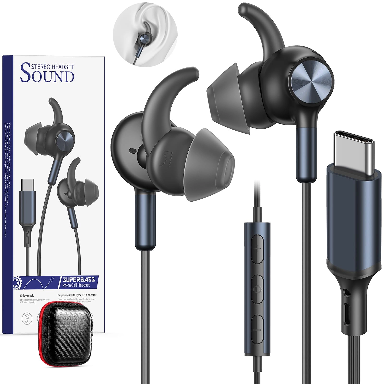 USB C Wired Earbud