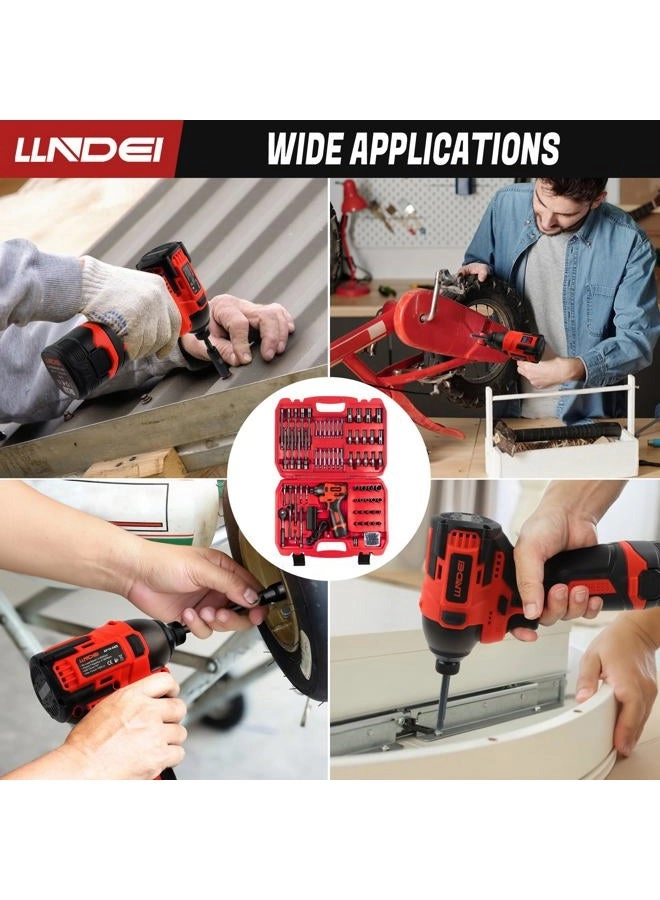 Brushless Power Drill Set - 2.0Ah + 1/4-Inch Drive Socket Set