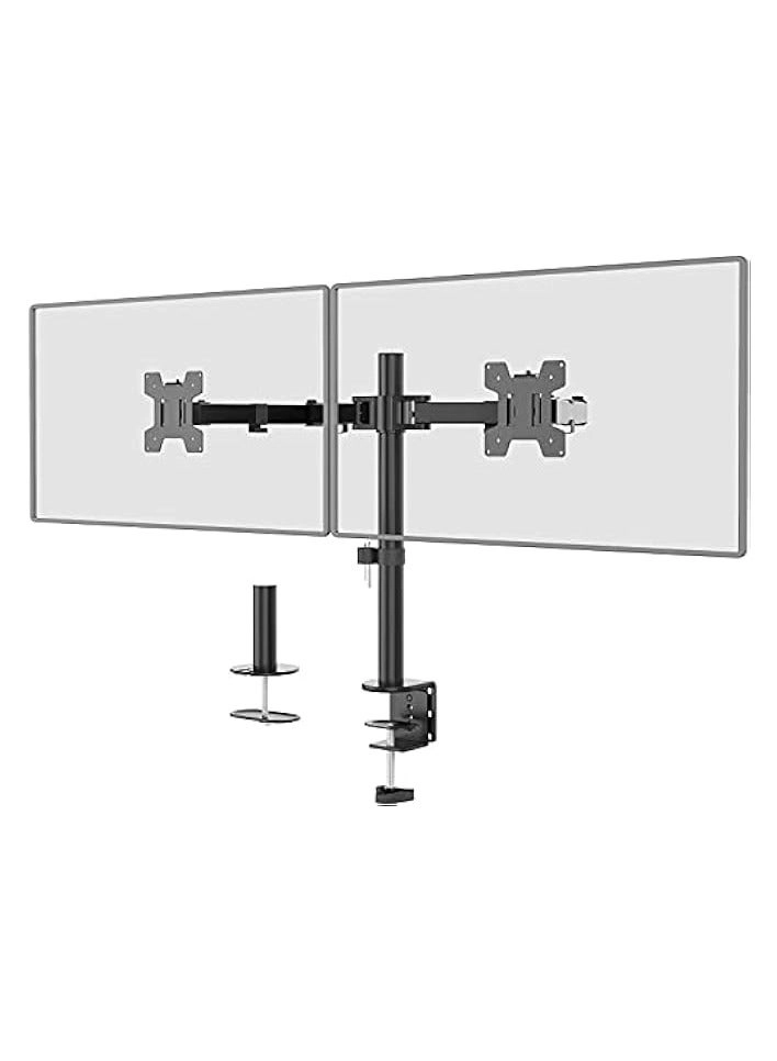 Dual LCD Monitor Desk Mount Stand - 2 27in