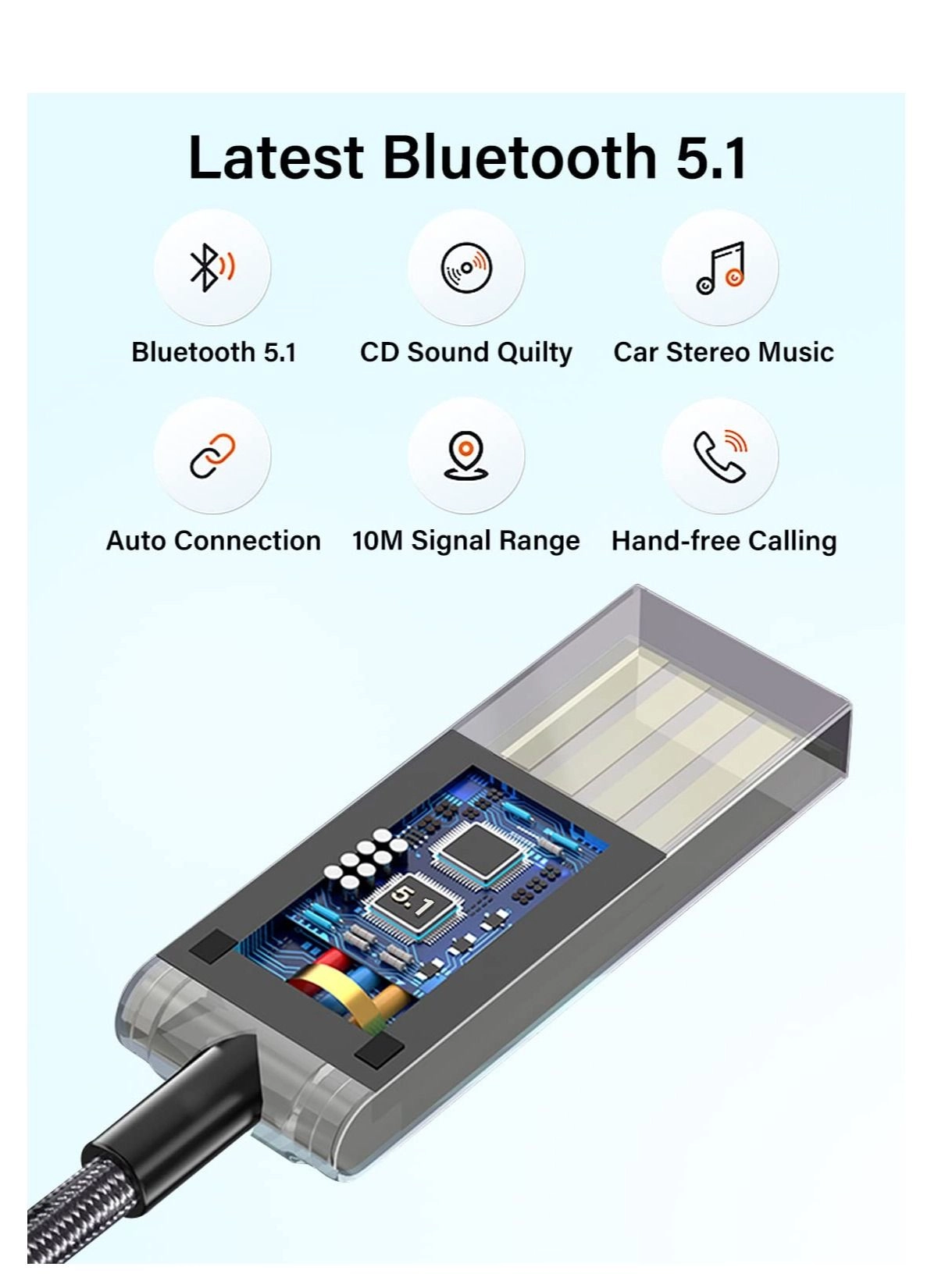 YP04 - Bluetooth 5.1 AUX USB