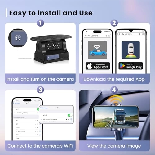 Reversing Camera - Night Vision WiFi 720P