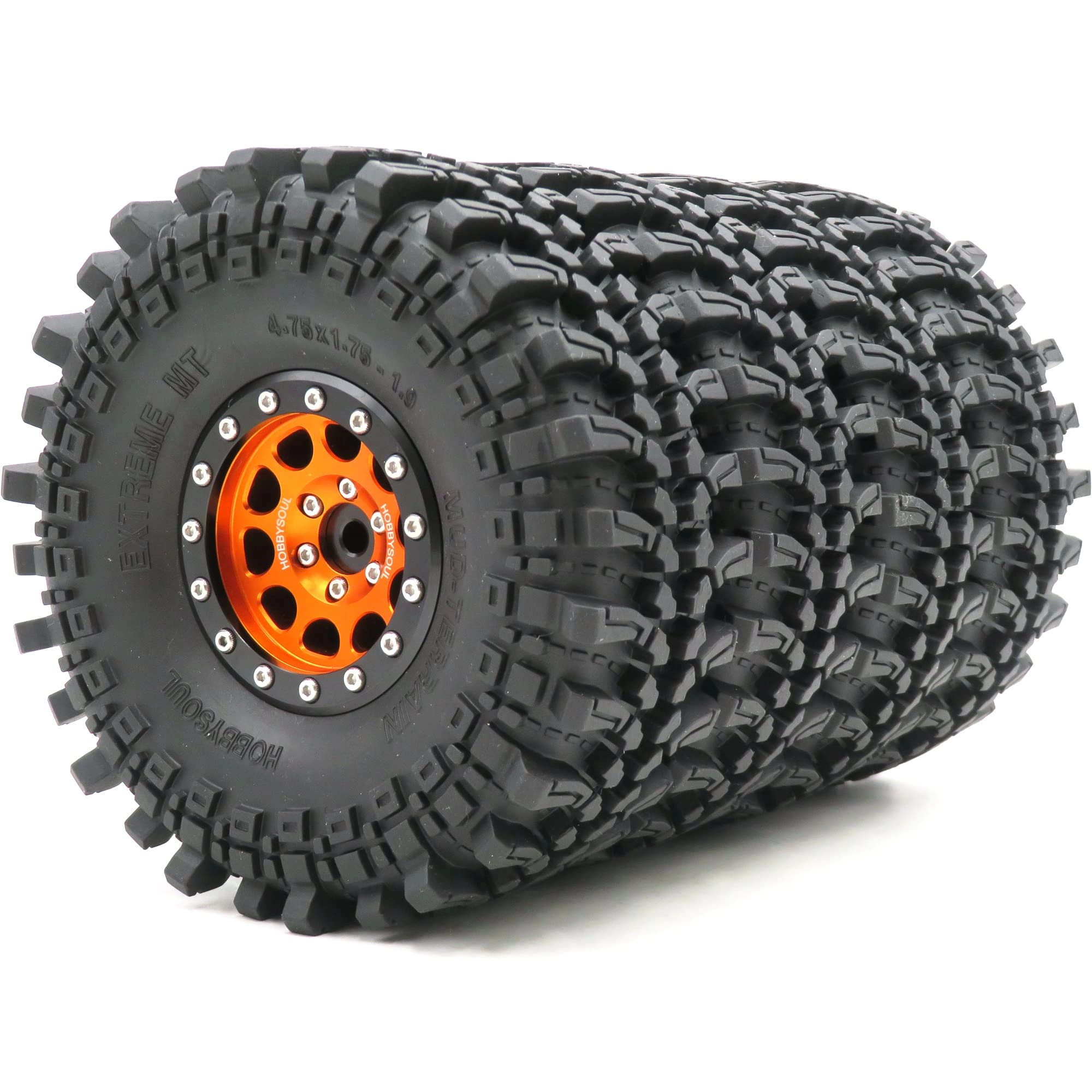 hobbysoul 1.9 Tyres & Wheels Set - 1/10