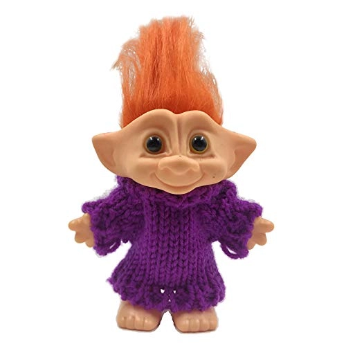 Good Luck Troll Doll - 10cm Orange Hair
