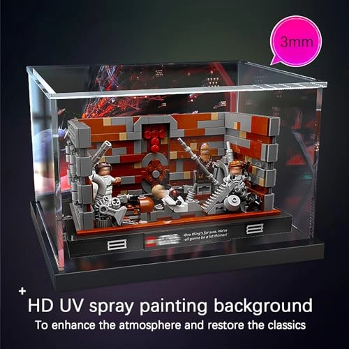 Acrylic Display Case - for 75339 9.8x7.87x5.9 inches Background-a