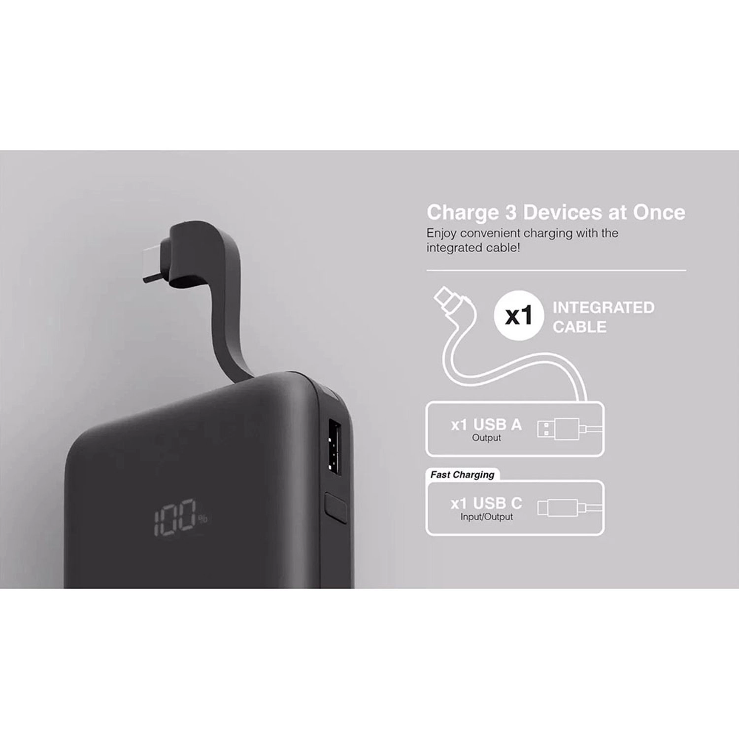 Eco Integrated 3 - 12,000mAh 15W Fast charging