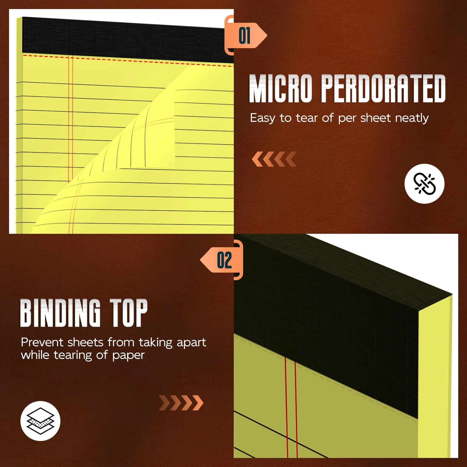 Legal Pad 8.5 x 11 Softcover - Lined 30 Sheets