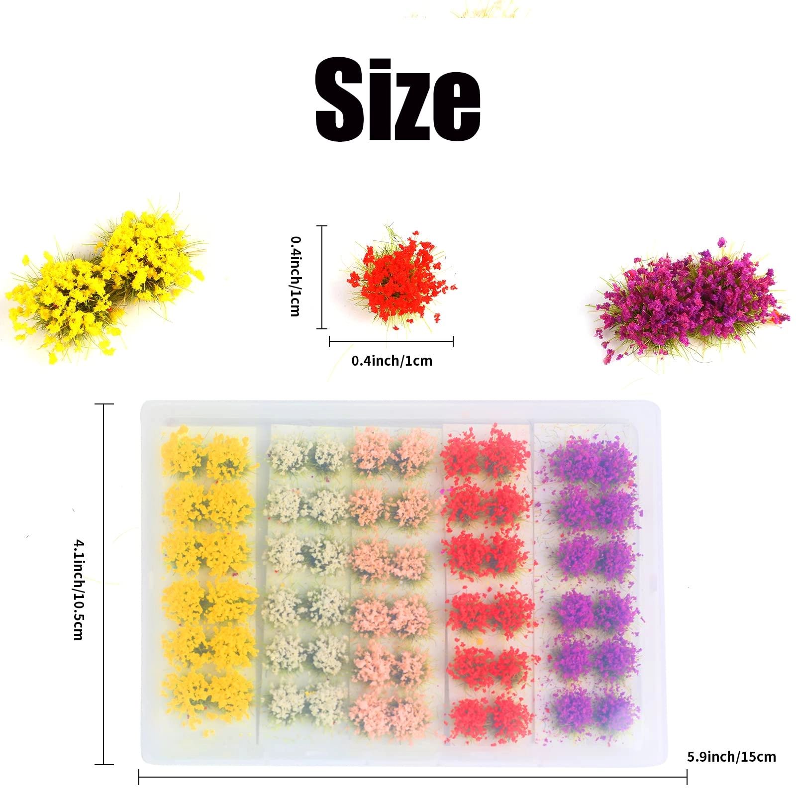 Miniature Flower Cluster - 60pcs