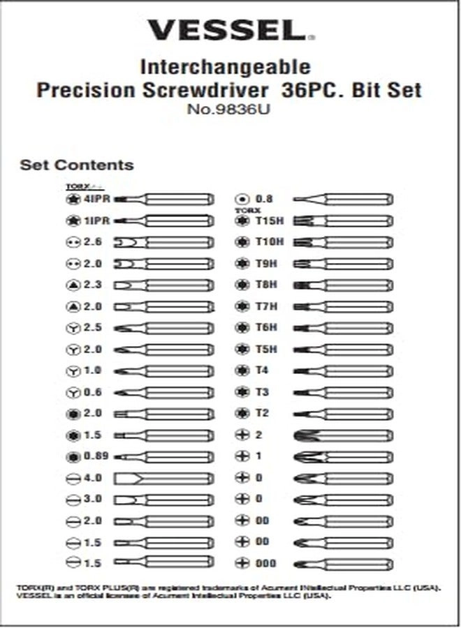 PRECISION SCREWDRIVER - 36PCS