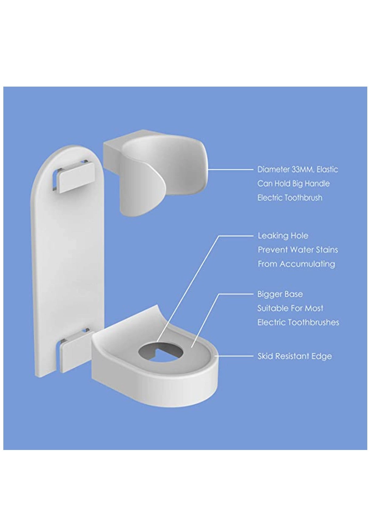 Toothbrush Holder - 2 piece(s) Wall Mounted Pack
