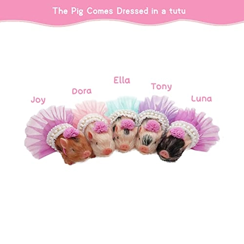 Piglet Tony 13 cm Silicone - Pink miniature