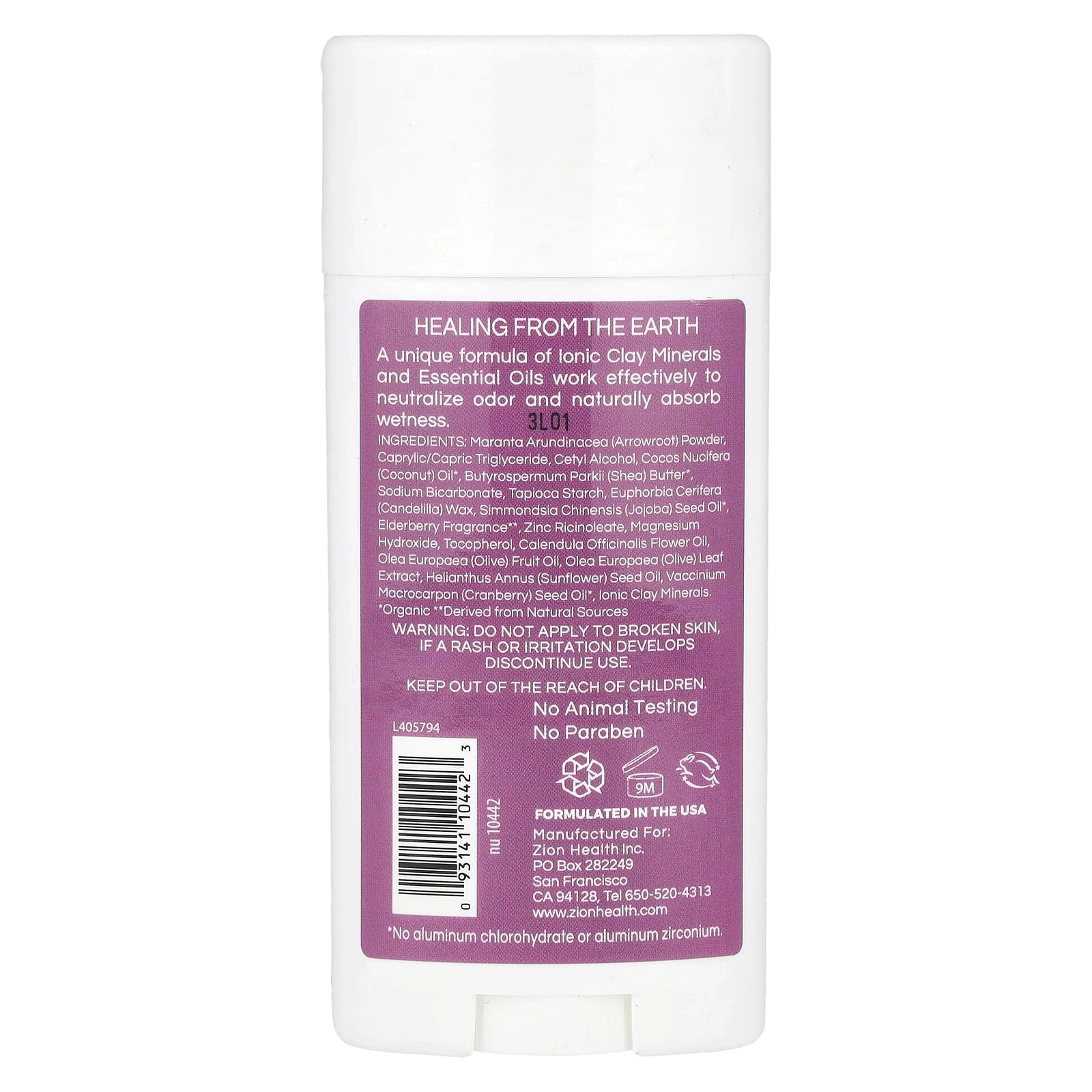 ClayDry Deodorant - Elderberry 80 g