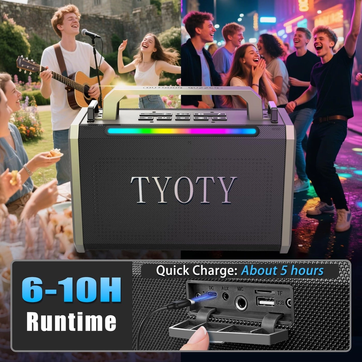 Portable Bluetooth Speaker - 80W