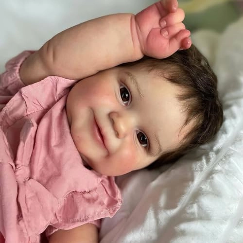 Reborn Baby Doll - 24 Inch Hand-Rooted Hair Ages 3+