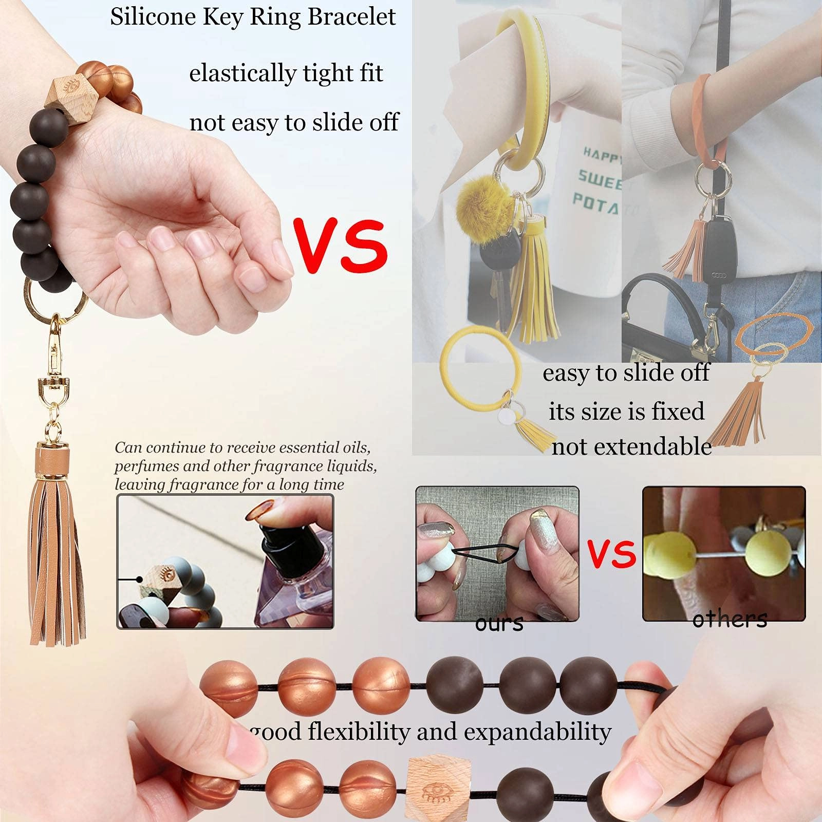 Key Ring Bracelet - Car