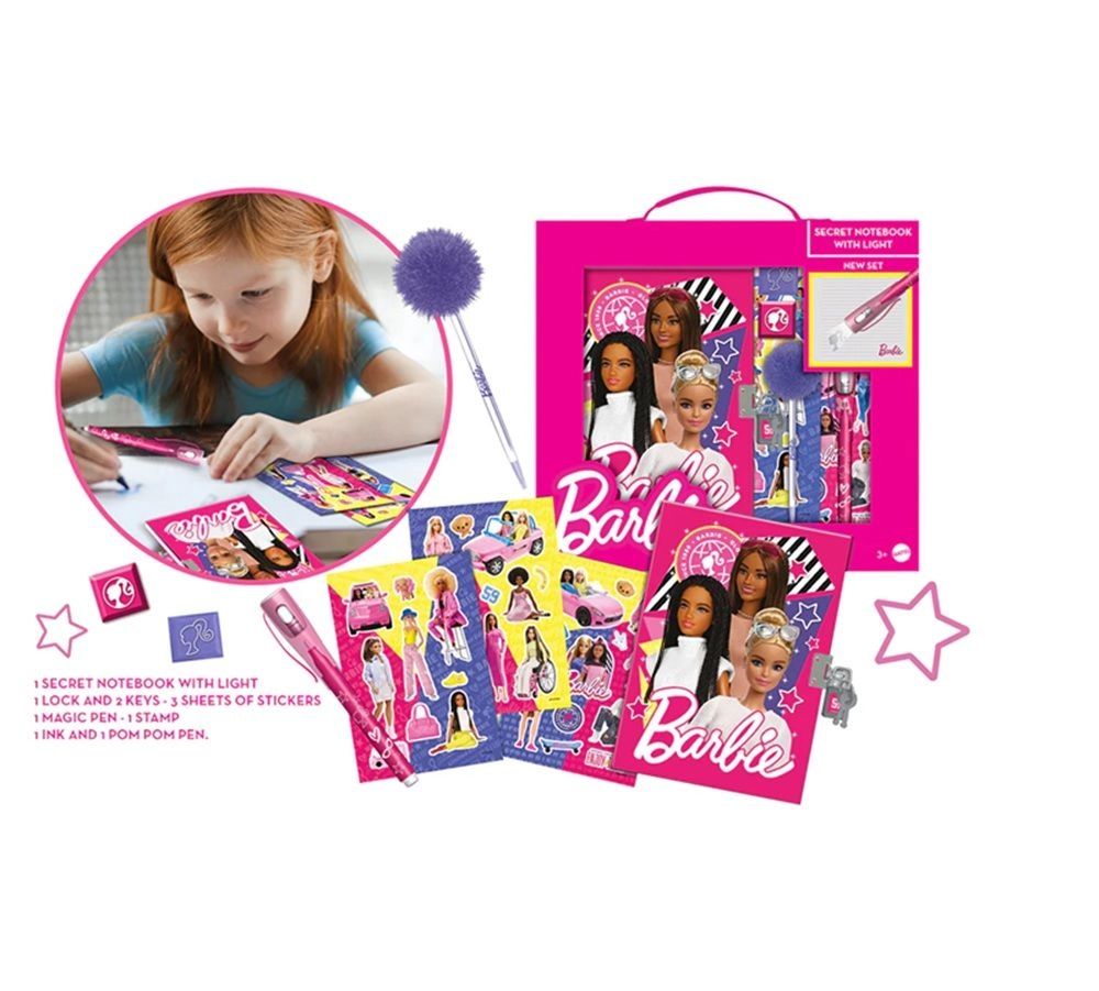 Secret Notebook With Light - Pink Ages 3+