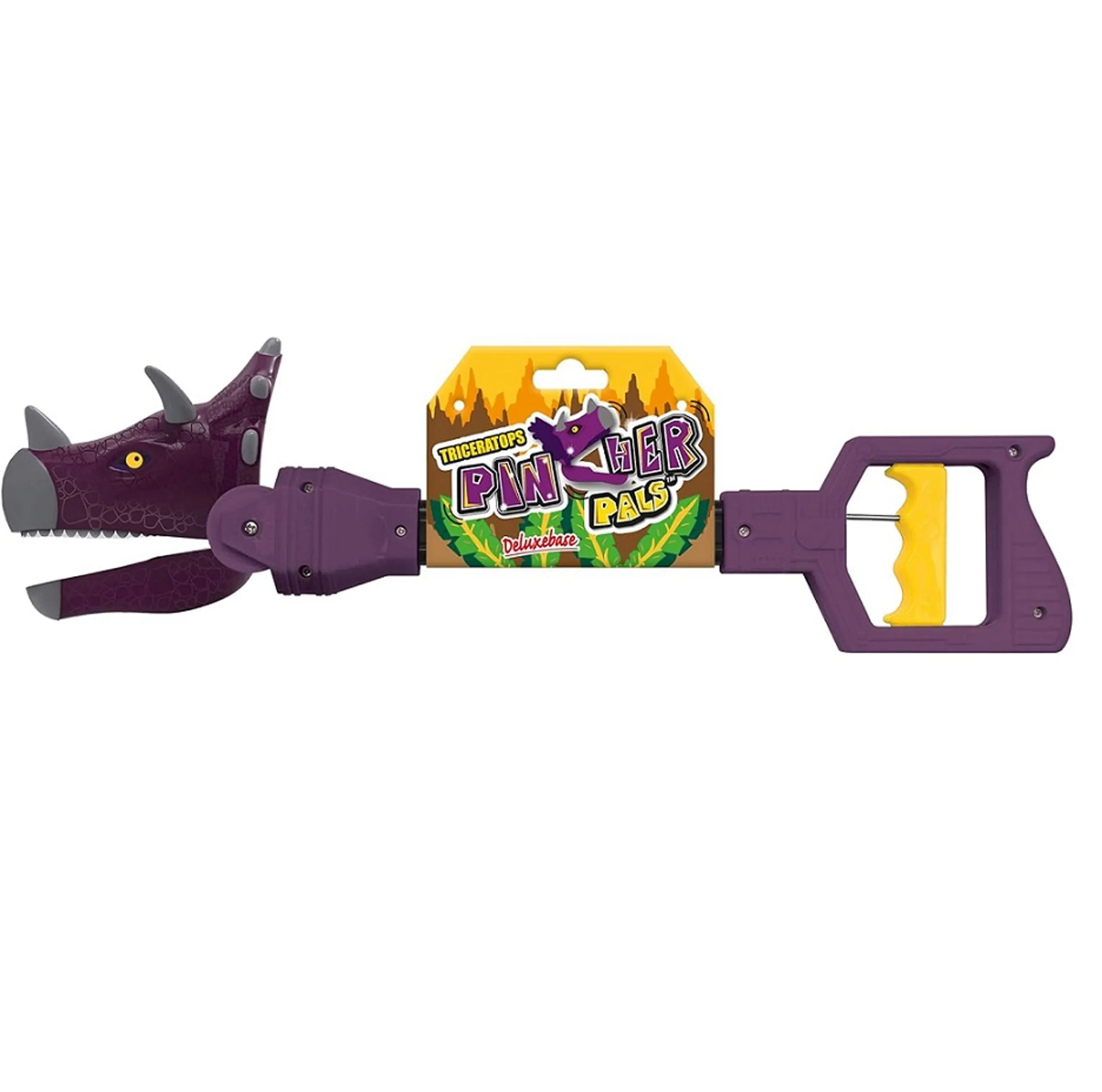 Deluxebase Pincher Pals Claw-Pull Toy - Triceratops